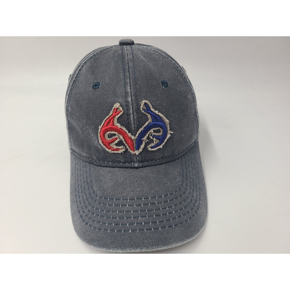 Realtree Strapback Adjustable Hat Cap Hunt Fish Outdoors Casual Men Women Blue